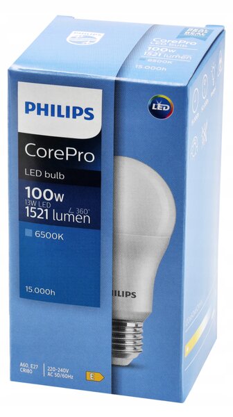 LED žiarovka Philips E27 - 13W - 1521 lm - studená biela - CorePro Premium A60