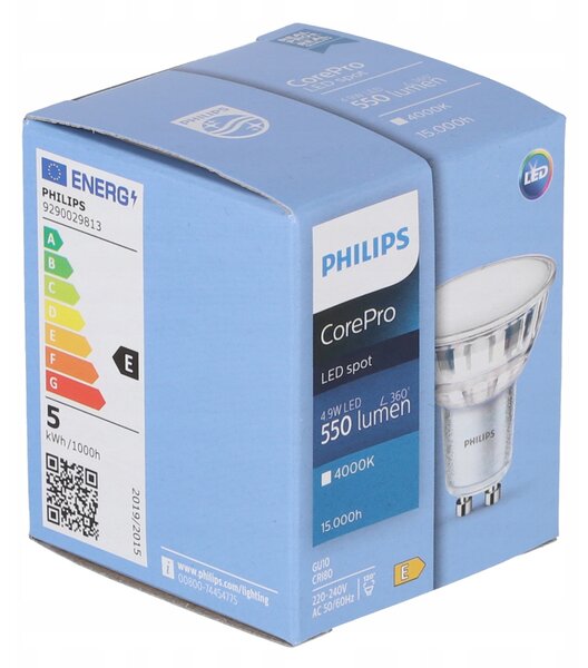 LED žiarovka Philips Corepro GU10 - 4,9 W - 550 Lm - neutrálna biela - Premium