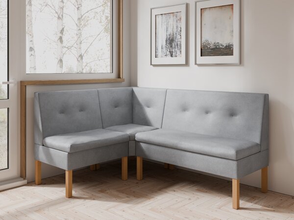 Rohová jedálenská lavica Paris - Kameleon Farba: Kameleon 04, Veľkosť: 130x170 cm, Farba nožičiek: Prírodné