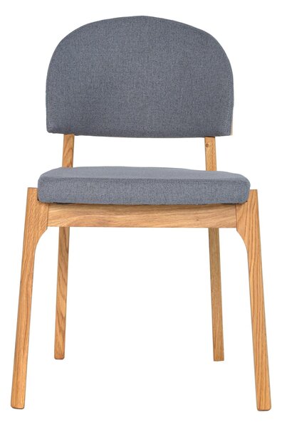Čalúnená stolička šedá Pillar