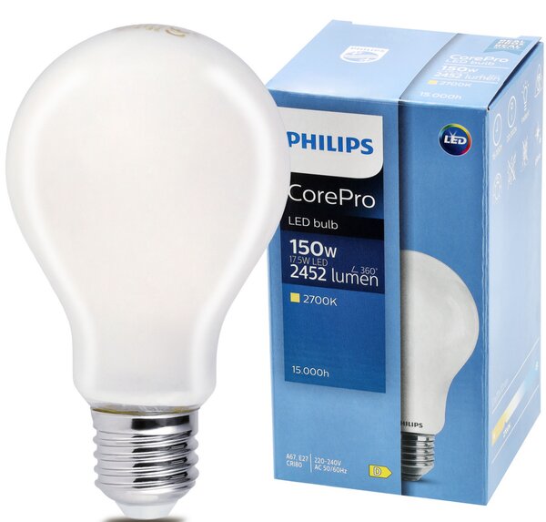 LED žiarovka Philips E27 - 17,5 W - 2452lm - 2700k Corepro Premium