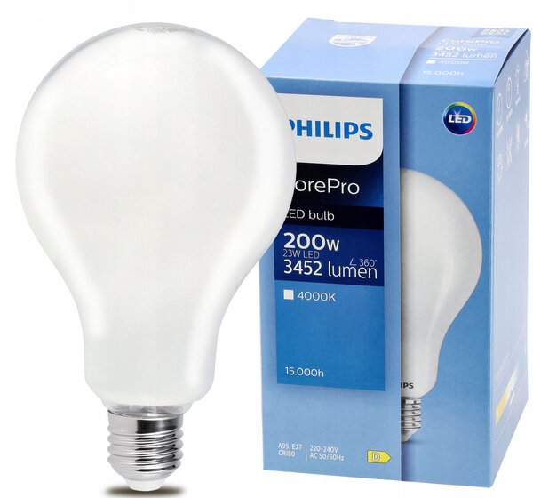 LED žiarovka Philips E27 - 23W - 3452lm - 4000k Corepro Premium
