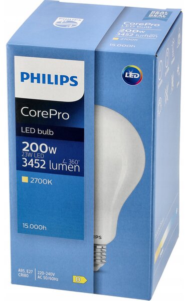 LED žiarovka Philips E27 - 23W - 3452lm - 2700k Corepro Premium