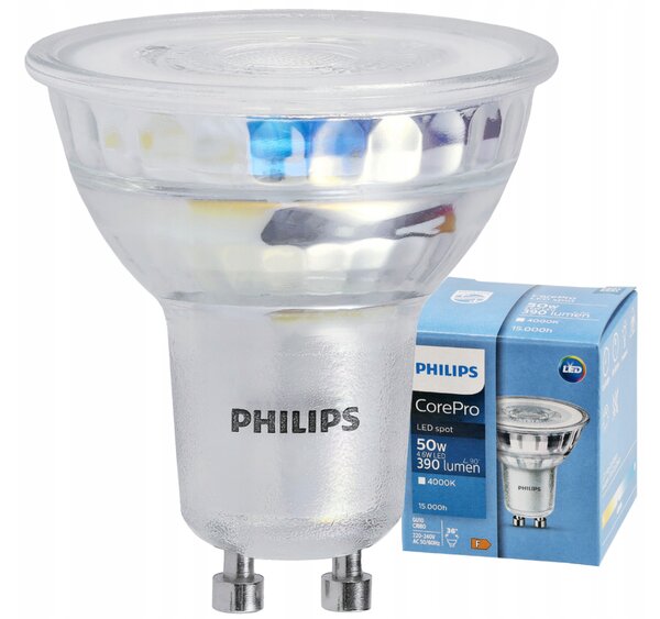 LED žiarovka Philips GU10 - 4,6 W - 390 Lm 36 ° - neutrálna biela - CorePro Premium