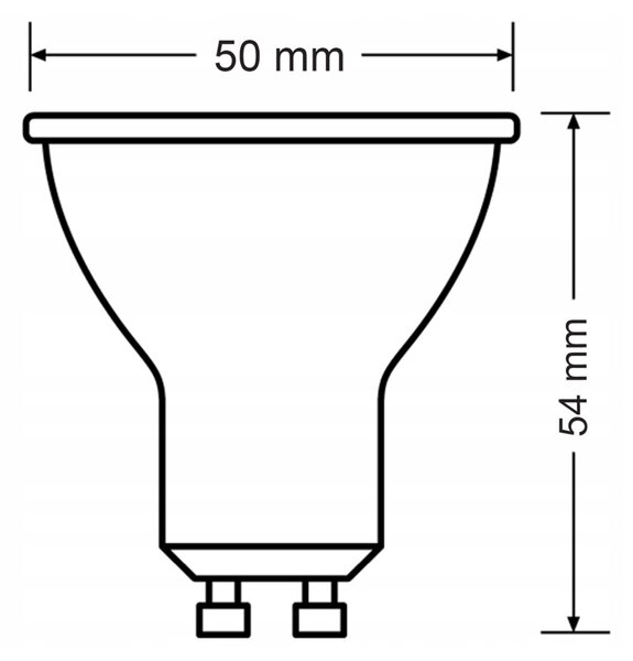 LED žiarovka Philips GU10 - 4,6 W - 355 Lm 36 ° - teplá biela - CorePro Premium