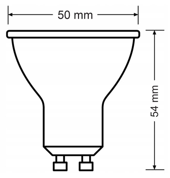 LED žiarovka Philips GU10 - 4,6 W - 390 Lm 36 ° - studená biela - CorePro Premium