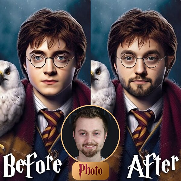 Obraz z fotky Harry Potter - Rokfortský Hrdina - 50x60 cm