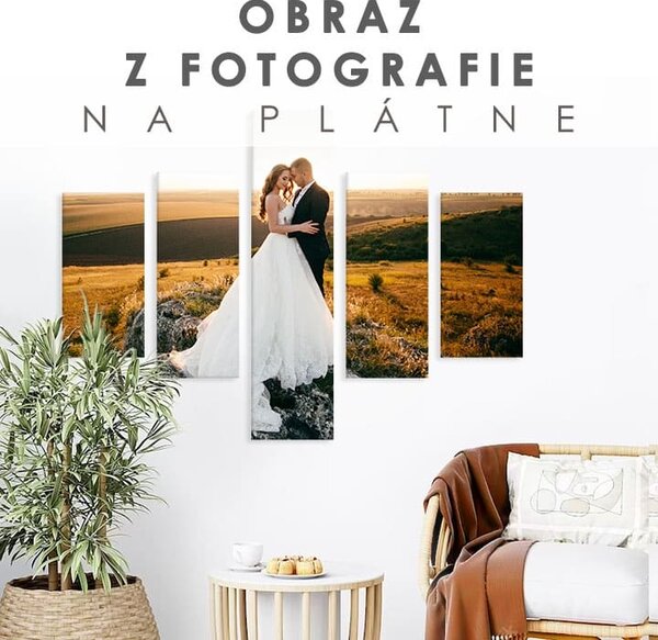 Obraz z fotografie - 5 DIELNY - 100x80 cm