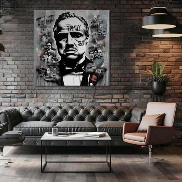 Obraz The Godfather - Mafiánsky Boss | rôzne rozmery - 60x60 cm