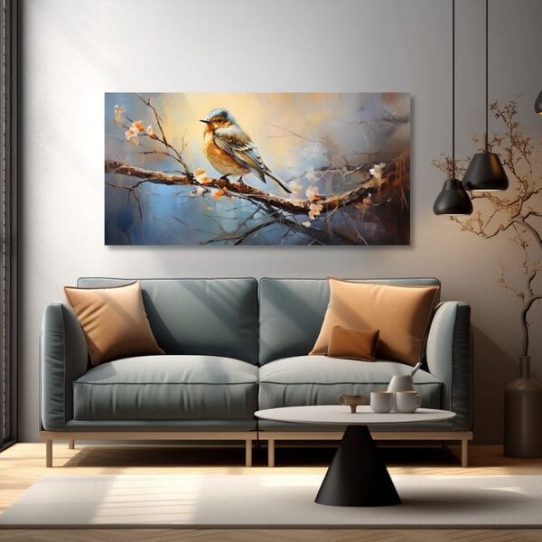 Obrazy vtáky Sonety Lásky - 40x80 cm
