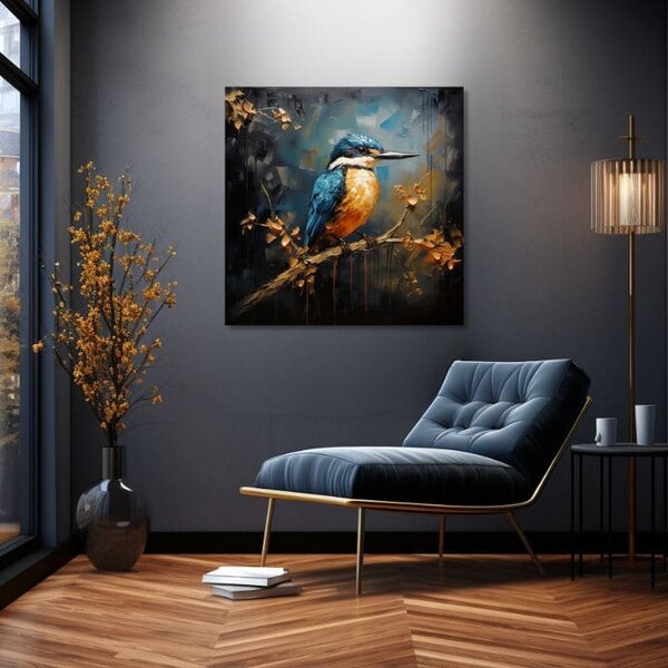 Obrazy vtáky Strážca lesa - 50x50 cm