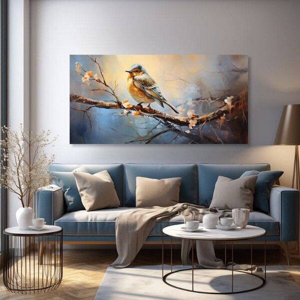 Obrazy vtáky Sonety Lásky - 40x80 cm