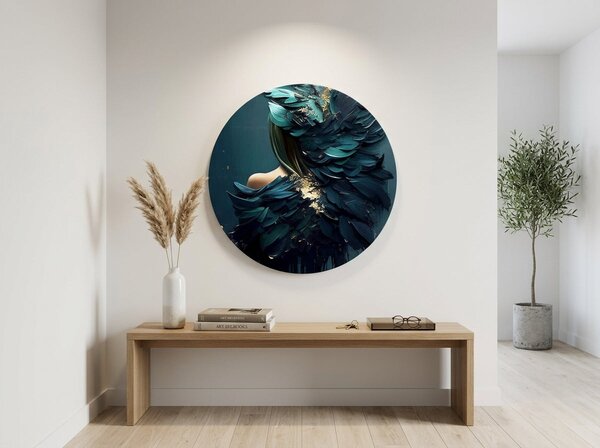 Okrúhle obrazy s akrylom Anjelské volanie | rôzne rozmery - 60 cm
