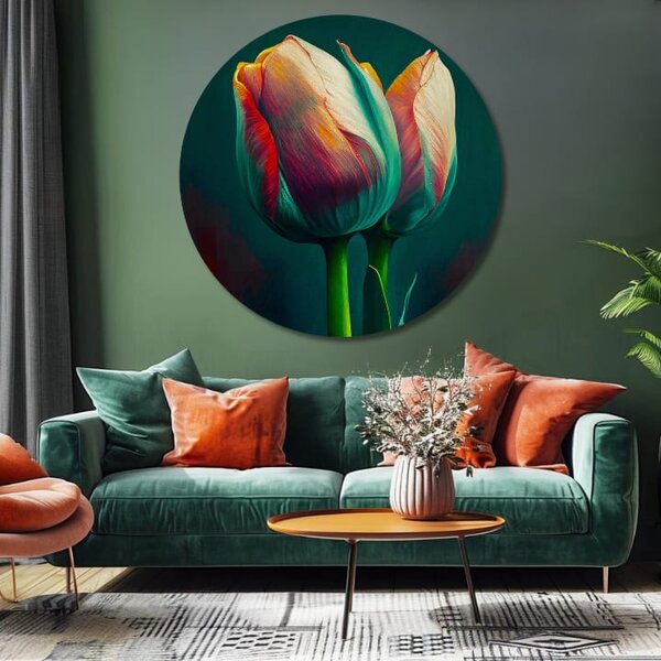 Okrúhle obrazy s akrylom Manželský sľub | rôzne rozmery - 60 cm