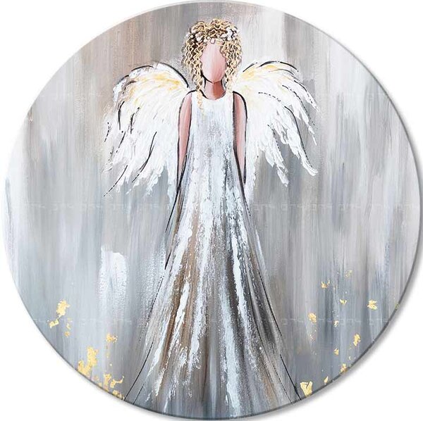 Okrúhle obrazy s akrylom Nežný strážca | rôzne rozmery - 60 cm