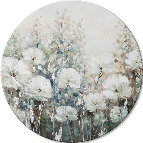 Okrúhly maľovaný obraz Jarná symfónia | rôzne rozmery - 60 cm