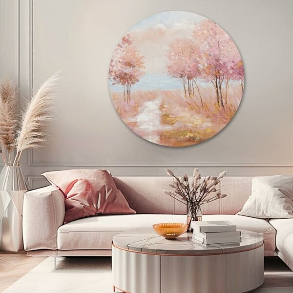Okrúhly maľovaný obraz Vysnený život | rôzne rozmery - 60x60 cm