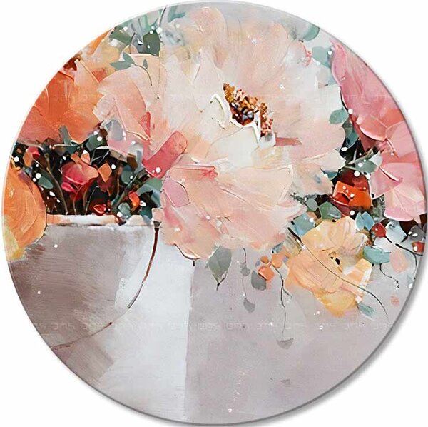 Okrúhly maľovaný obraz Túžba po kráse | rôzne rozmery - 60 cm