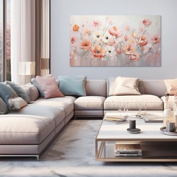 Peach Fuzz obrazy Rozkvitnuté sny | rôzne rozmery - 50x100 cm