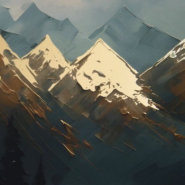 Plagát na stenu s EXTRA efektom - Mountain Majesty - 40x60 cm