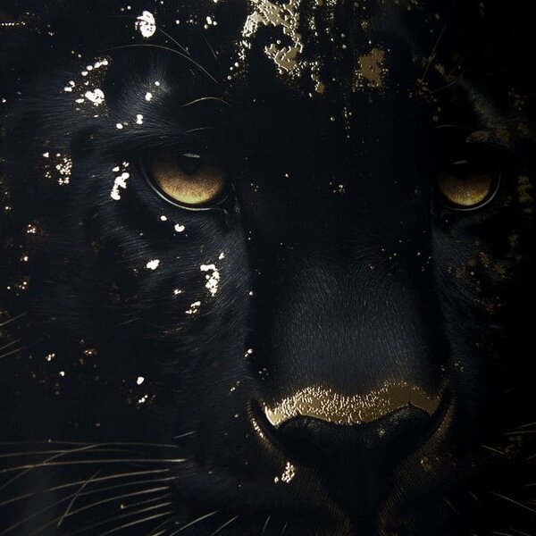 Plagát na stenu s EXTRA efektom - Golden Panther - 40x60 cm