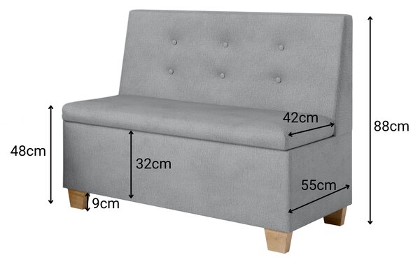 Jedálenská lavica Barcelona - Kameleon Farba: Kameleon 04, Veľkosť: 100cm
