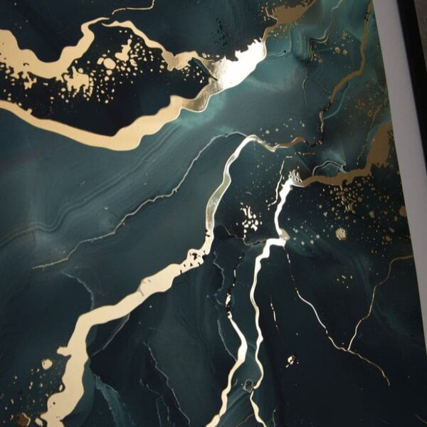 Plagát na stenu s EXTRA efektom - Marble of Sea - 40x60 cm