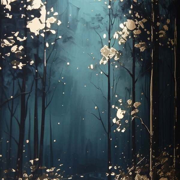 Plagát na stenu s EXTRA efektom - Mystic Trees - 40x60 cm