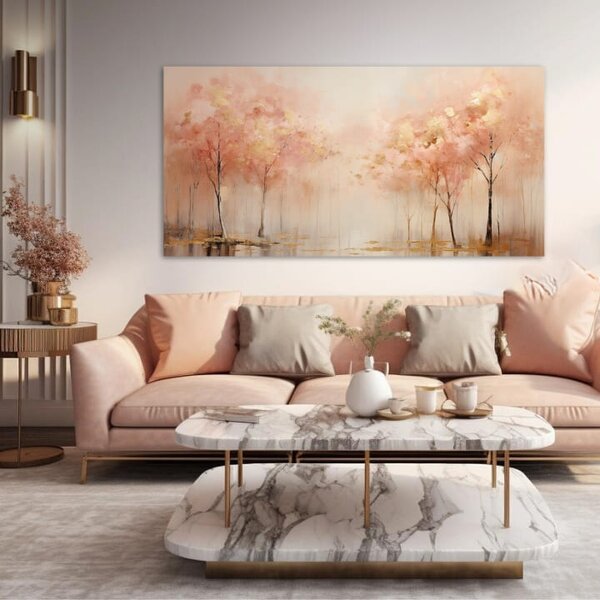 Štrukturovaný obraz Prechádzka pokojnou prírodou - PREMIUM ART | rôzne rozmery - 40x80 cm