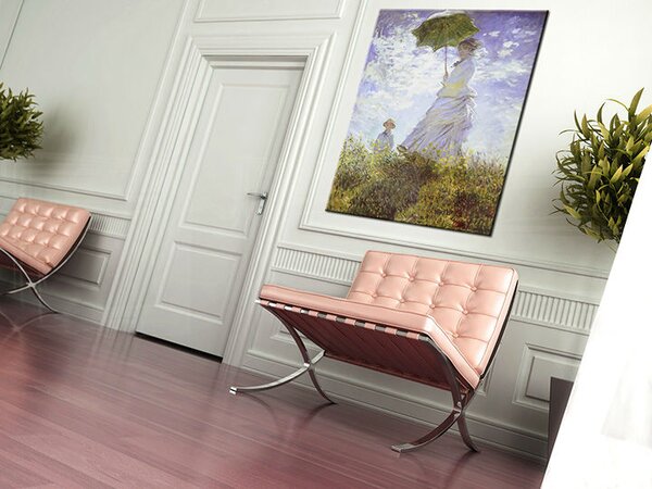 Obraz na plátne DIEVČA S DÁŽDNIKOM – Claude Monet  000 - 60x80 cm