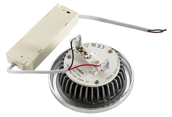 Stmievateľná LED žiarovka G53 AR111 12W 600lm 2700K