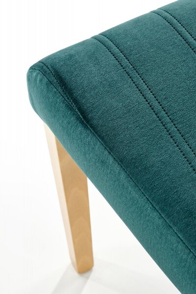 Halmar Jedálenská stolička DIEGO 3 velvet tmavo zelená
