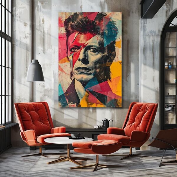 David Bowie obraz na plátne - Rebel s dušou umelca - 60x90 cm