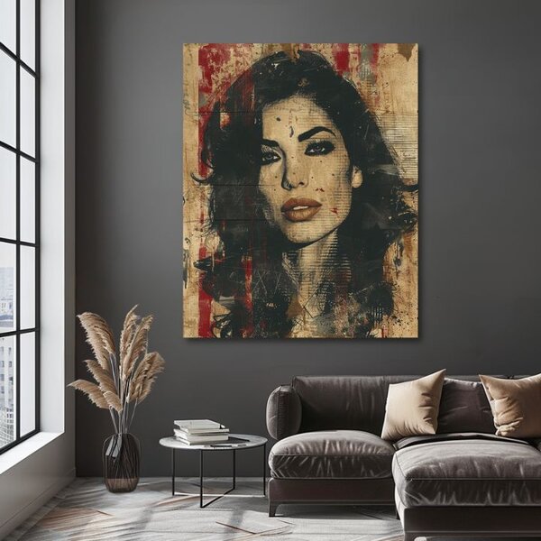 Obraz Amy Winehouse - Hlboký pohľad duše | dokončené rukou umelca - 60x90 cm