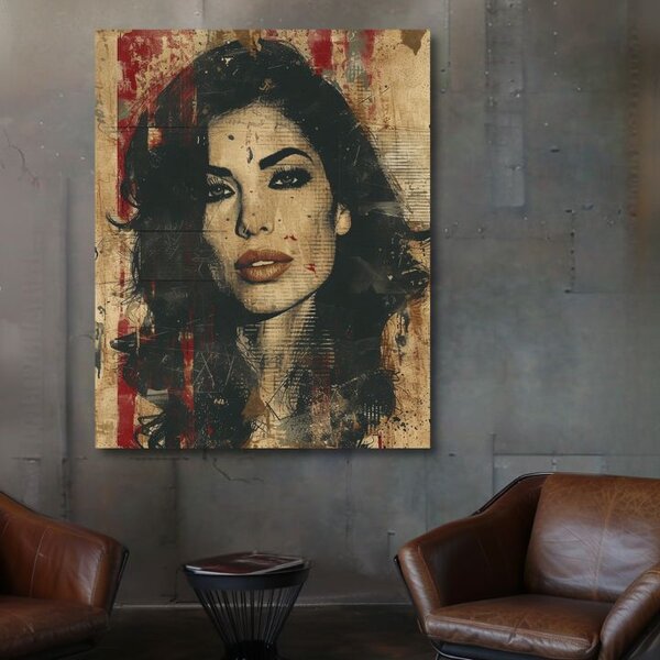 Obraz Amy Winehouse - Hlboký pohľad duše | dokončené rukou umelca - 60x90 cm