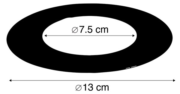 Sada 6 krycích krúžkov z nehrdzavejúcej ocele pre zapustené bodové svetlá 7,5 - 13 cm - Spacer