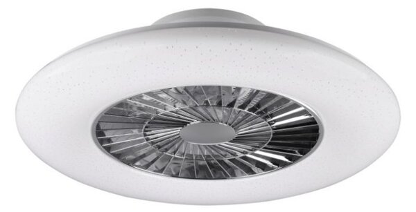 R62402106 TRIO RL VISBY stropné LED svietidlo s ventilátorom 40W 4000lm 3000-6000K IP20 biela s diaľkovým ovládaním