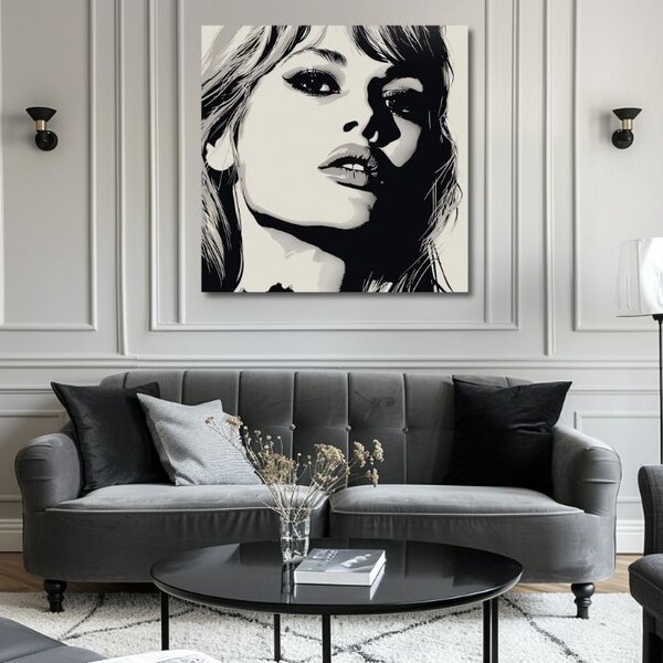 Obraz Brigitte Bardot - Elegancia 60. rokov - 60x60 cm