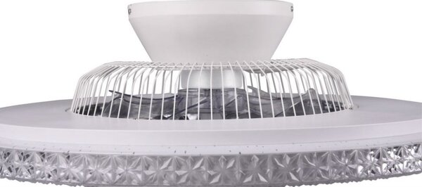 R62412106 TRIO RL HARSTAD stropné stmievateľné LED svietidlo s ventilátorom 40W 4000lm 3000-6000K IP20 biela s diaľkovým ovládaním