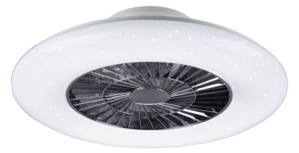R62402106 TRIO RL VISBY stropné LED svietidlo s ventilátorom 40W 4000lm 3000-6000K IP20 biela s diaľkovým ovládaním