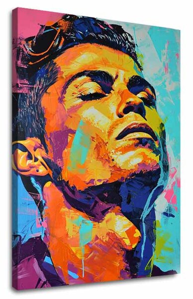 Obraz Cristiano Ronaldo - Energia víťaza | dokončené rukou umelca - 60x90 cm