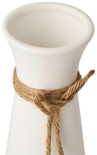 VÁZA, textil, keramika, 20 cm Ambia Home - Vázy