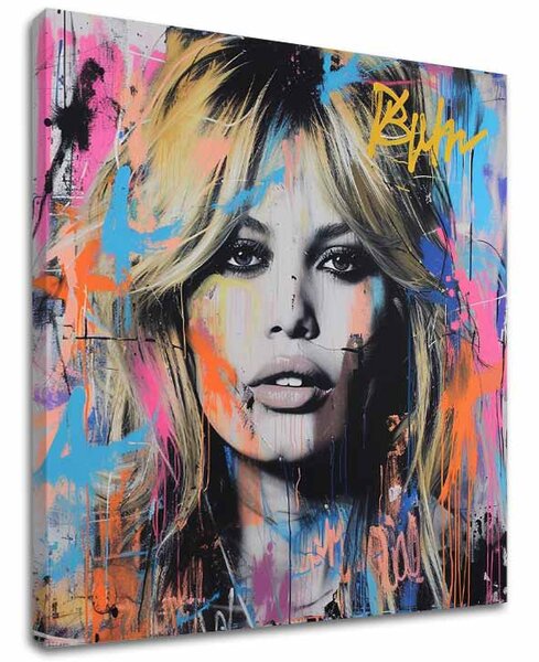 Obraz Brigitte Bardot - Krása zachytená na plátne | dokončené rukou umelca - 60x60 cm