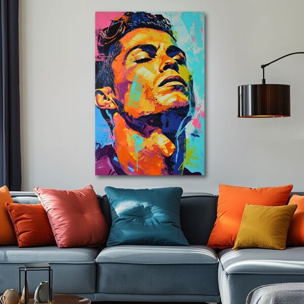 Obraz Cristiano Ronaldo - Energia víťaza | dokončené rukou umelca - 60x90 cm