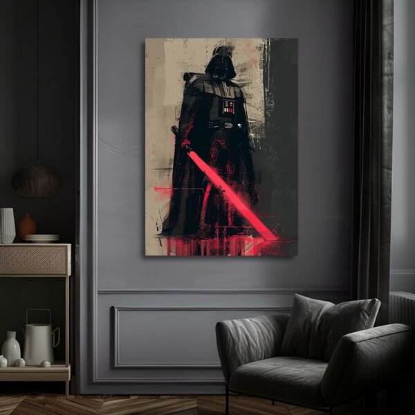Obraz Darth Vader - Temná sila na plátne | dokončené rukou umelca - 60x90 cm