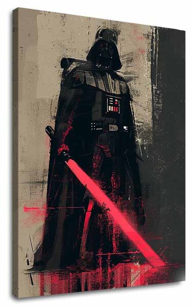 Obraz Darth Vader - Temná sila na plátne | dokončené rukou umelca - 60x90 cm