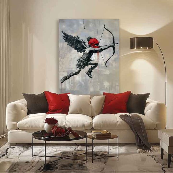 Obraz Cupid's Aim na plátne | dokončené rukou umelca - 40x50 cm