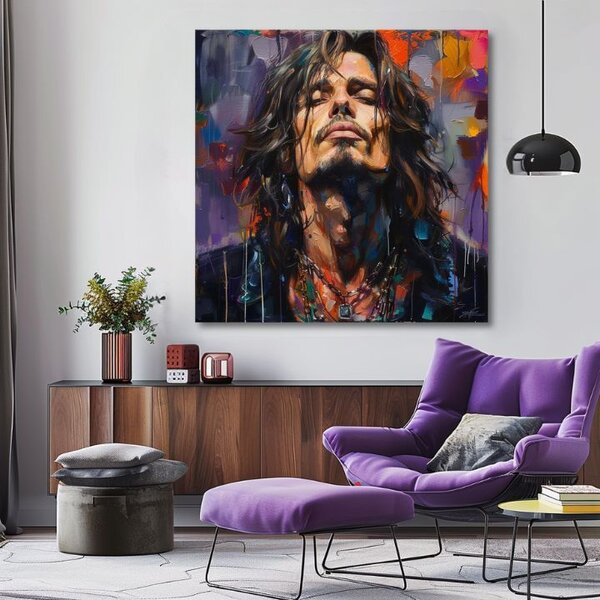 Obraz Chris Cornell - Hlas grunge scény | dokončené rukou umelca - 60x60 cm