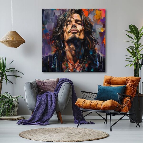 Obraz Chris Cornell - Hlas grunge scény | dokončené rukou umelca - 60x60 cm