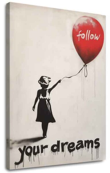 Obraz Follow Your Dreams | Talianske plátno - 40x50 cm